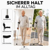 Newkers Unterarmkrücke Silber – Sicherer Halt im Alltag