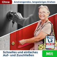 NEUHEIT 2026 | NEWKERS® LEUCHTEND [3er] Schlüsseldrehhilfe – Schlüsselhilfe für Senioren | Menschen mit eingeschränkter Mobilität | Geschenk für Frauen Männer Kinder | Schlüsselanhänger