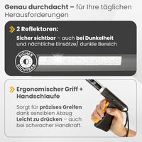 NEWKERS® Greifzange für Senioren 75-111cm, Greifer mit Aluminium Teleskop Stange für individuelle Einstellung und starkem Griff mit 360° Drehkopf, Ergonomischer Reacher für Senioren mit Magnet-Greif