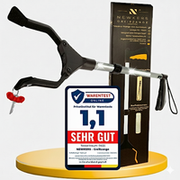 NEWKERS® Greifzange für Senioren 75-111cm, Greifer mit Aluminium Teleskop Stange für individuelle Einstellung und starkem Griff mit 360° Drehkopf, Ergonomischer Reacher für Senioren mit Magnet-Greif